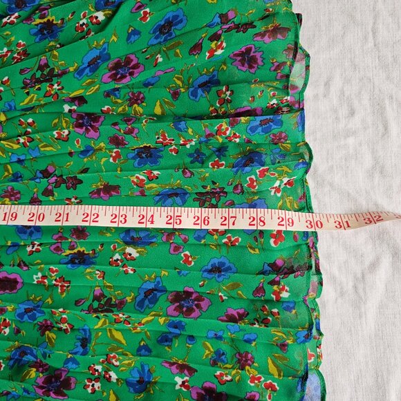 Sezane Dino Skirt Vert. - Size 38 - Picture 5 of 10